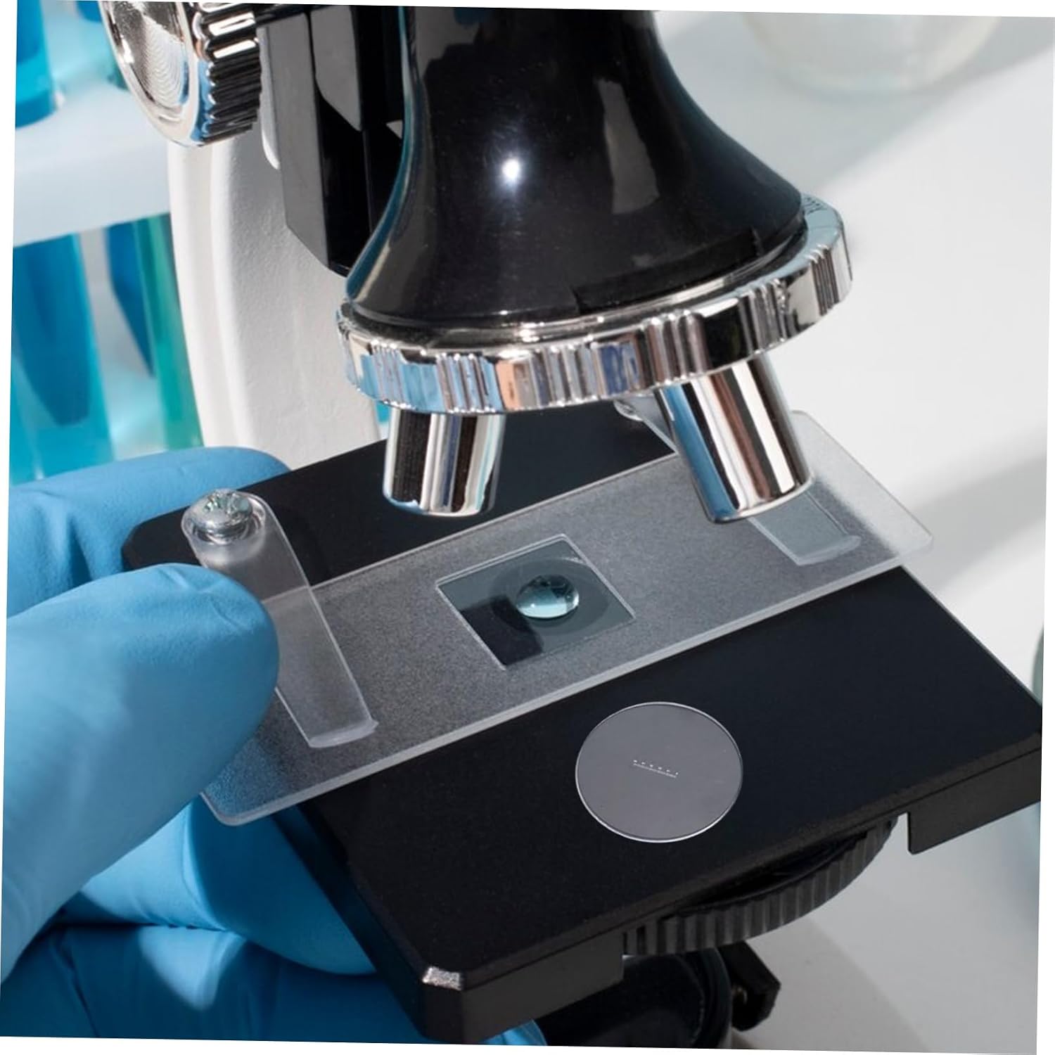 ULTECHNOVO High Precision Micrometer Calibration Ruler for Microscopes Construction Accurate Measurements for Detailed Analysis and Enhanced Observation Clarity