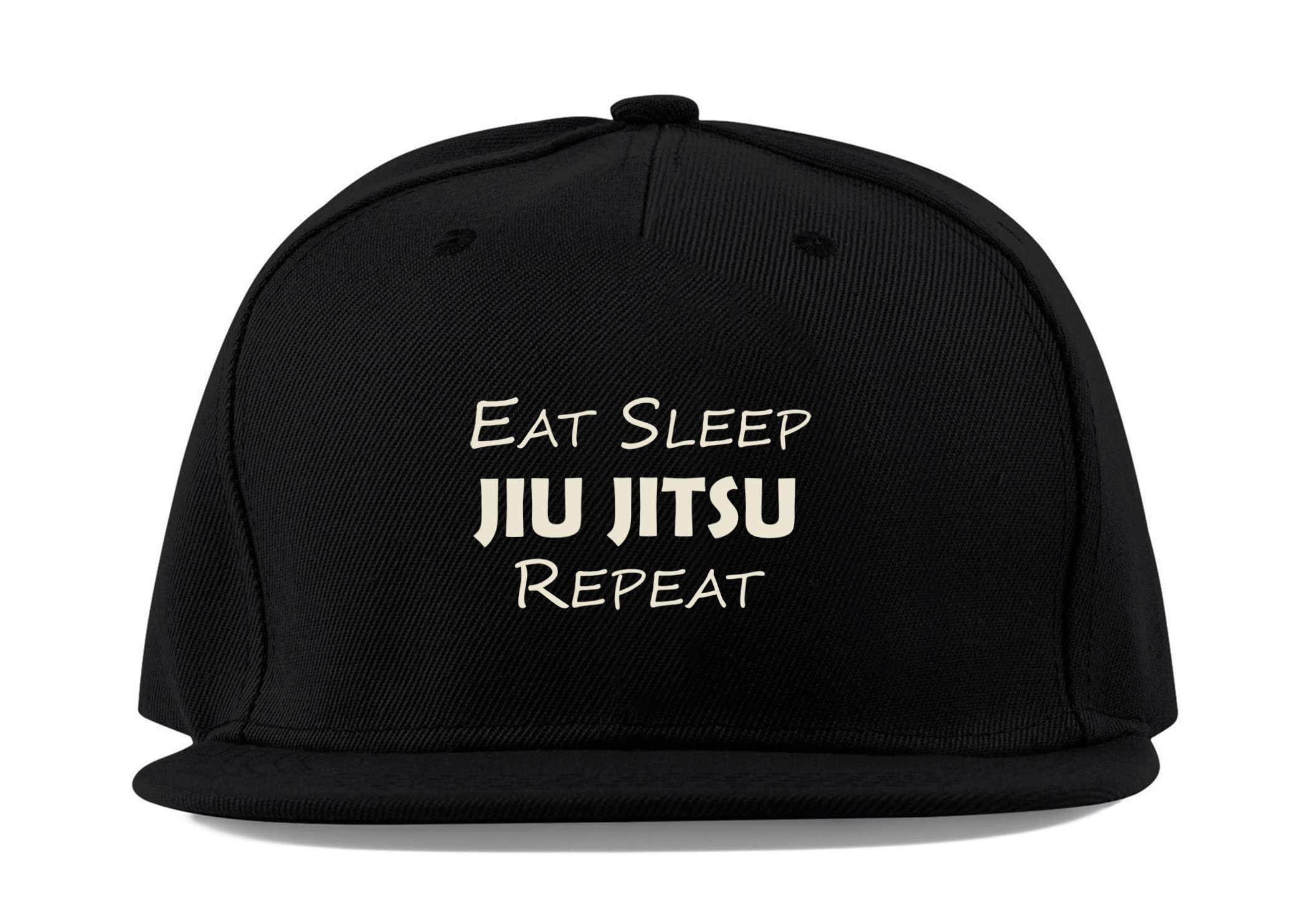Casquette jiu-jitsu en coton noir réglable et respirante