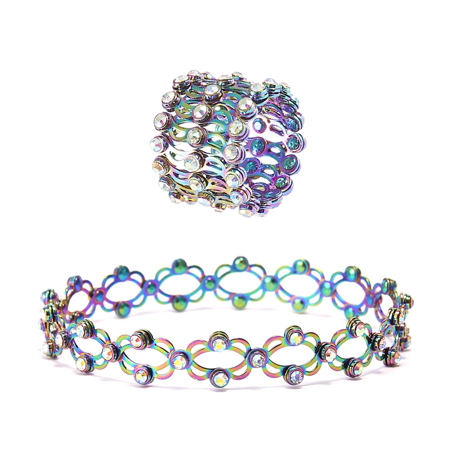 choice of all Expandable Ring Bracelet, Folding Retractable Ring Bracelet, Adjustable Transform Bracelet Ring, Retractable Ring Replacement Bracelet