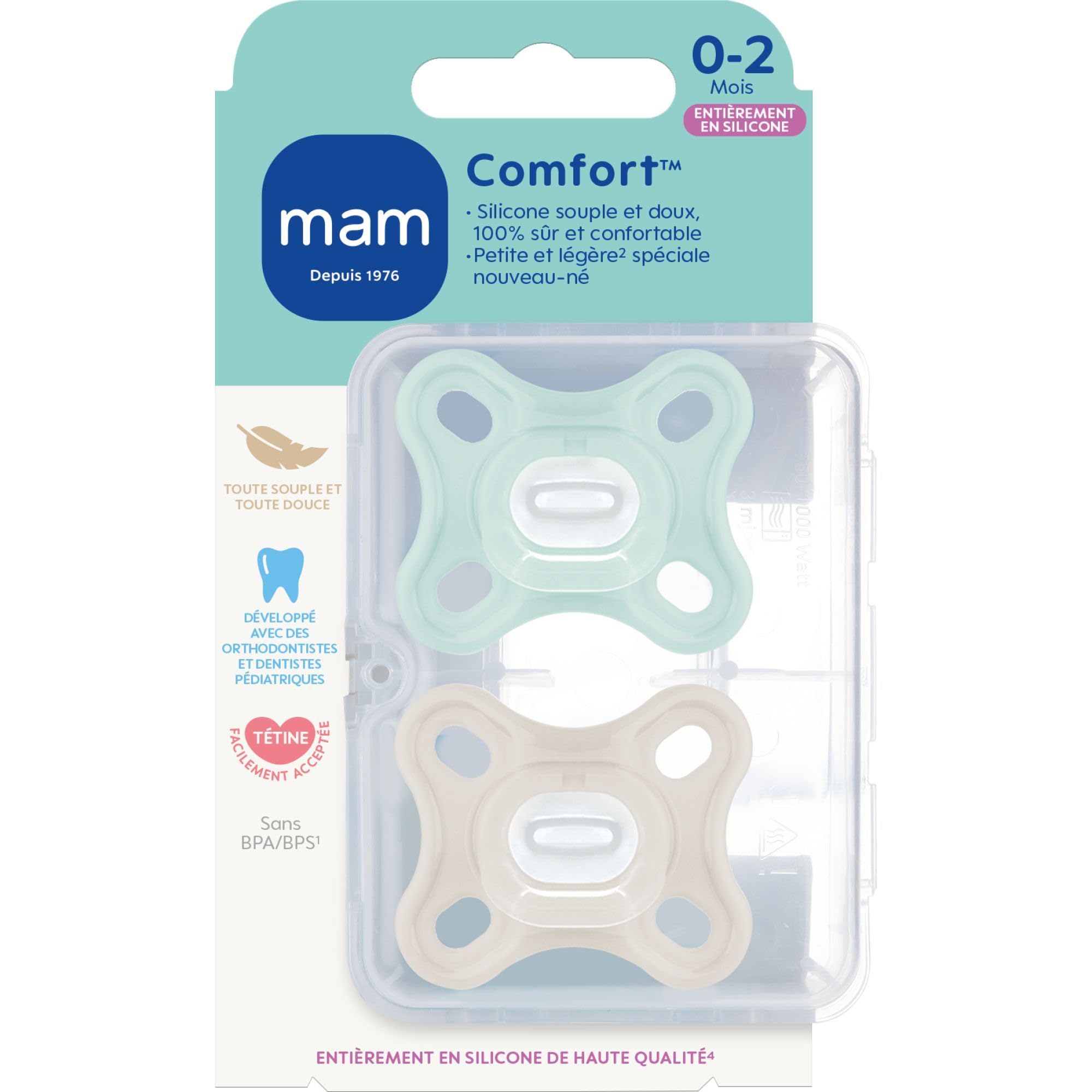 MAM Ciuccio Skin Soft Start - Per Neonati Prematuri Set 2 Pezzi