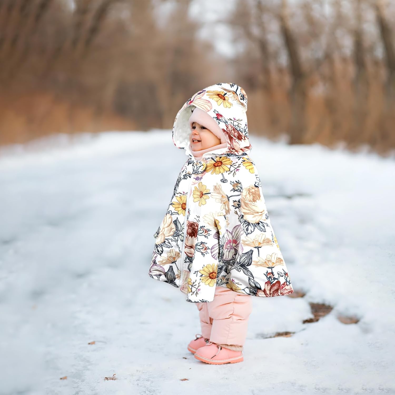 Baby Car Seat Poncho For Boys Girls, Ultra Soft Toddler Hooded Poncho Cloak - Image 7