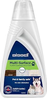 BISSELL Tüm Yüzeyler İçin Evcil Hayvan Zemin Temizleme Deterjanı ve Febreze 1 L | CrossWave, SpinWave ve HydroWave için | Sert zemin ve halılardan evcil hayvan koku ve lekelerini giderir | 2550