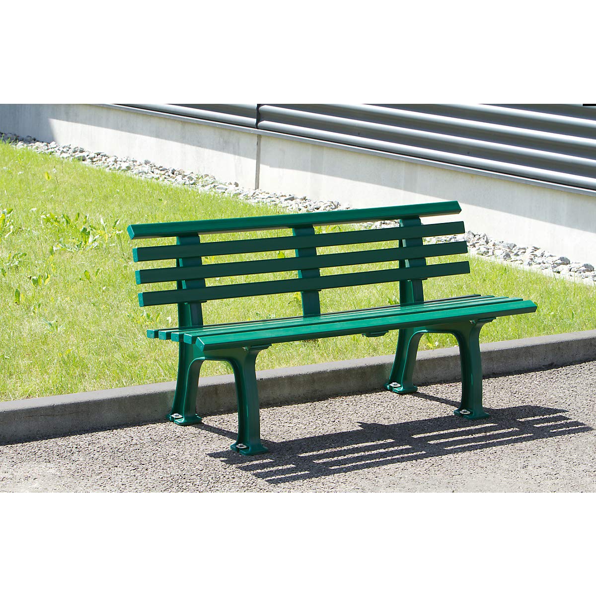 Blome Sitzbank Ibiza – Gartenbank in weiß, Parkbank für Garten, Balkon, Terrasse, 2-Sitzer, Made in Germany