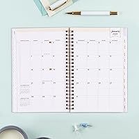 Vista 5 de Blue Sky Day Designer - Agenda semanal y mensual 2024, 5 x 8 pulgadas, cubierta esmerilada, encuadernado con alambre, azulejos (101410-24)