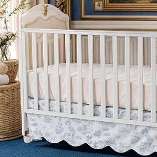 Brandream French Country Toile Crib Skirt