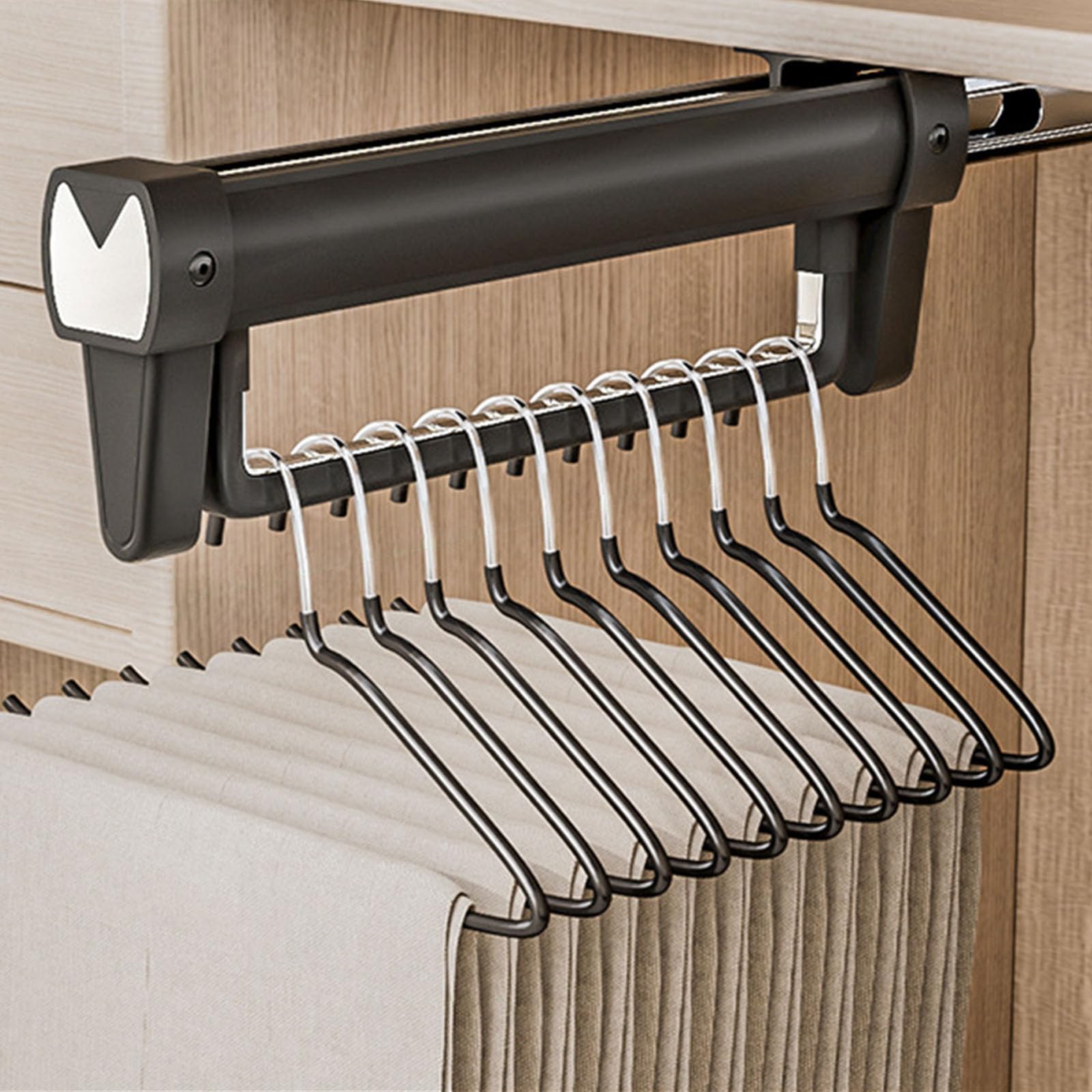 APGLSXY Foldable Aluminum Alloy Hanging Rails with Extendable Designs Portable for Wardrobes Organization and Space Optimization Efficient Wardrobes Storage