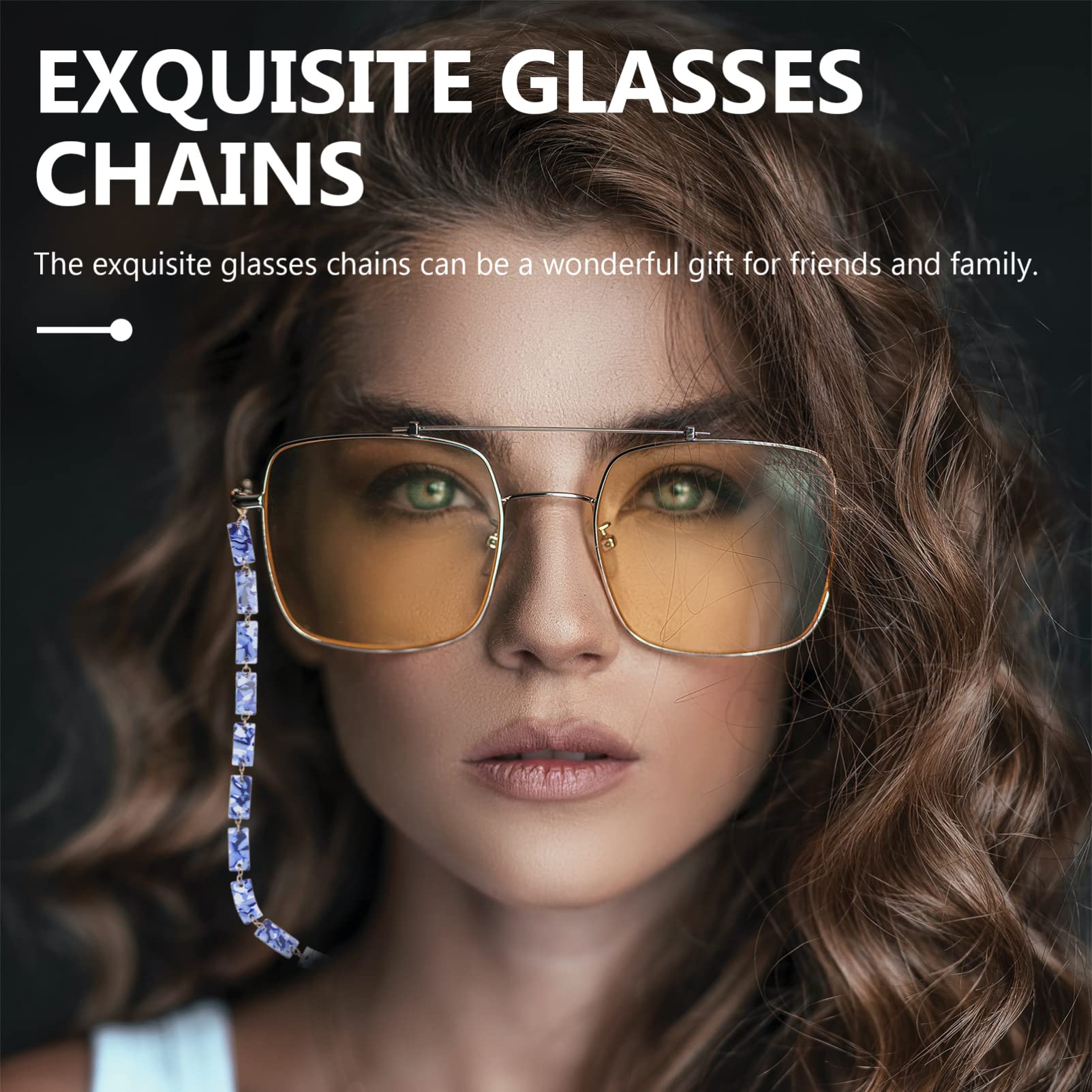 Healvian Brillenketten Multifunktionale Sonnenbrillen Halskette Blau Leopard Für Einen Stilvollen Look Für Brillen Und Masken