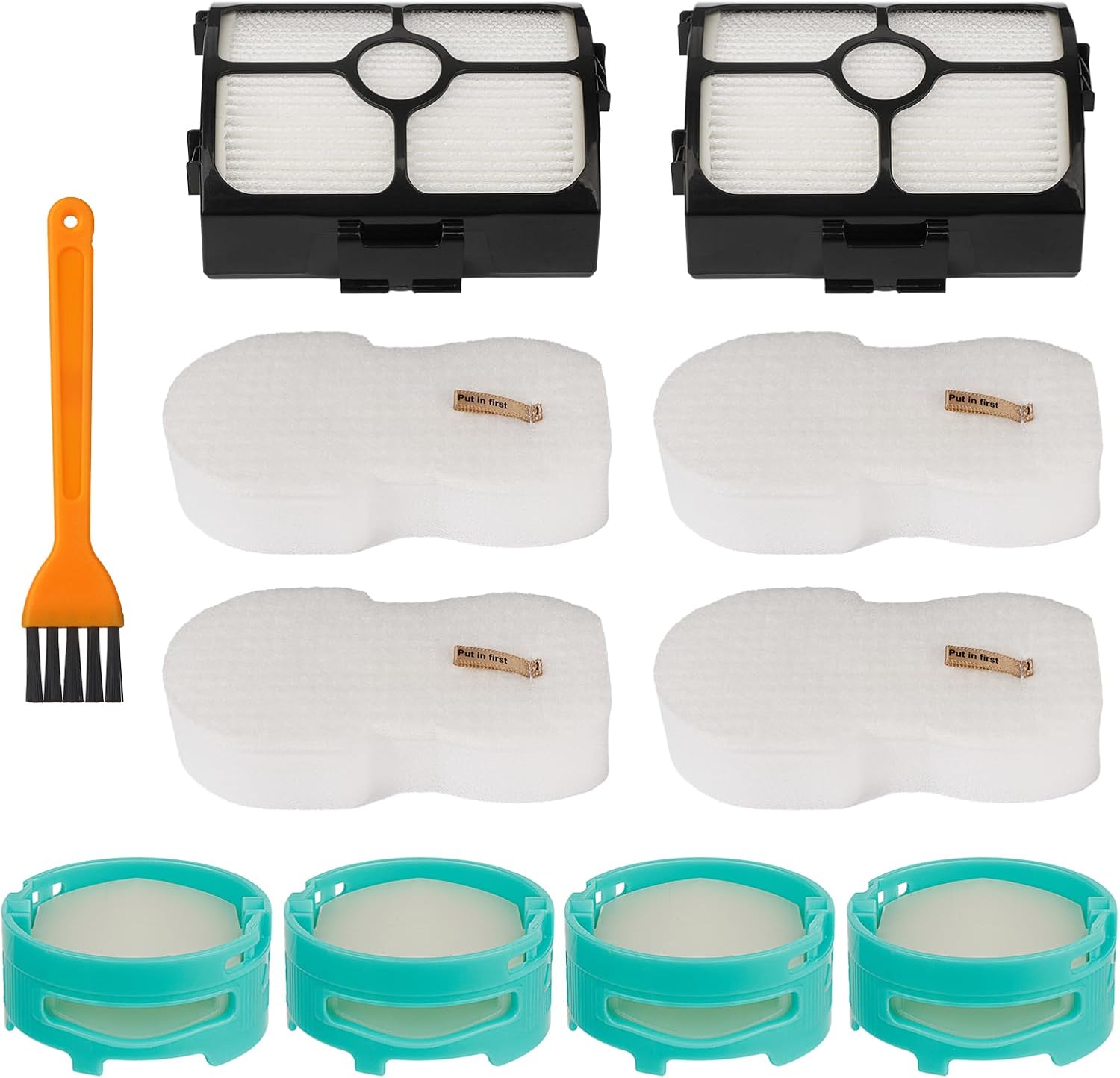 Replacement Filters for Shark HZ3002 HZ3000 Stratos Ultralight Corded Stick Vacuum with 4PCS Foam & Felt Filter, 4PCS Replacement Shark Odor Neutralizer Cartridge, Replace Part XFFKHZ3000 XHFHZ3000