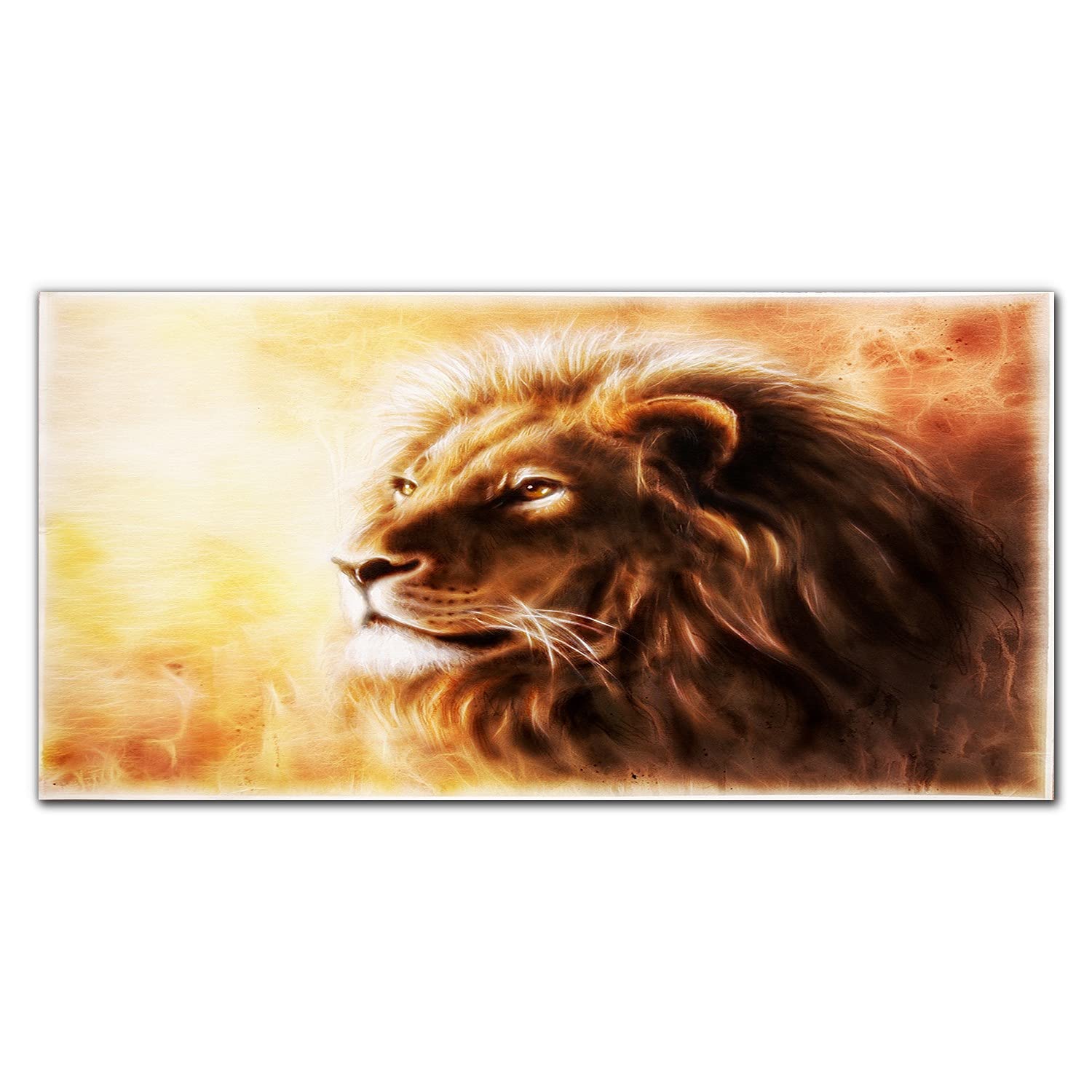 Crédence de cuisine lion 120x60cm pour métamorphoser votre coin cuisson mural
