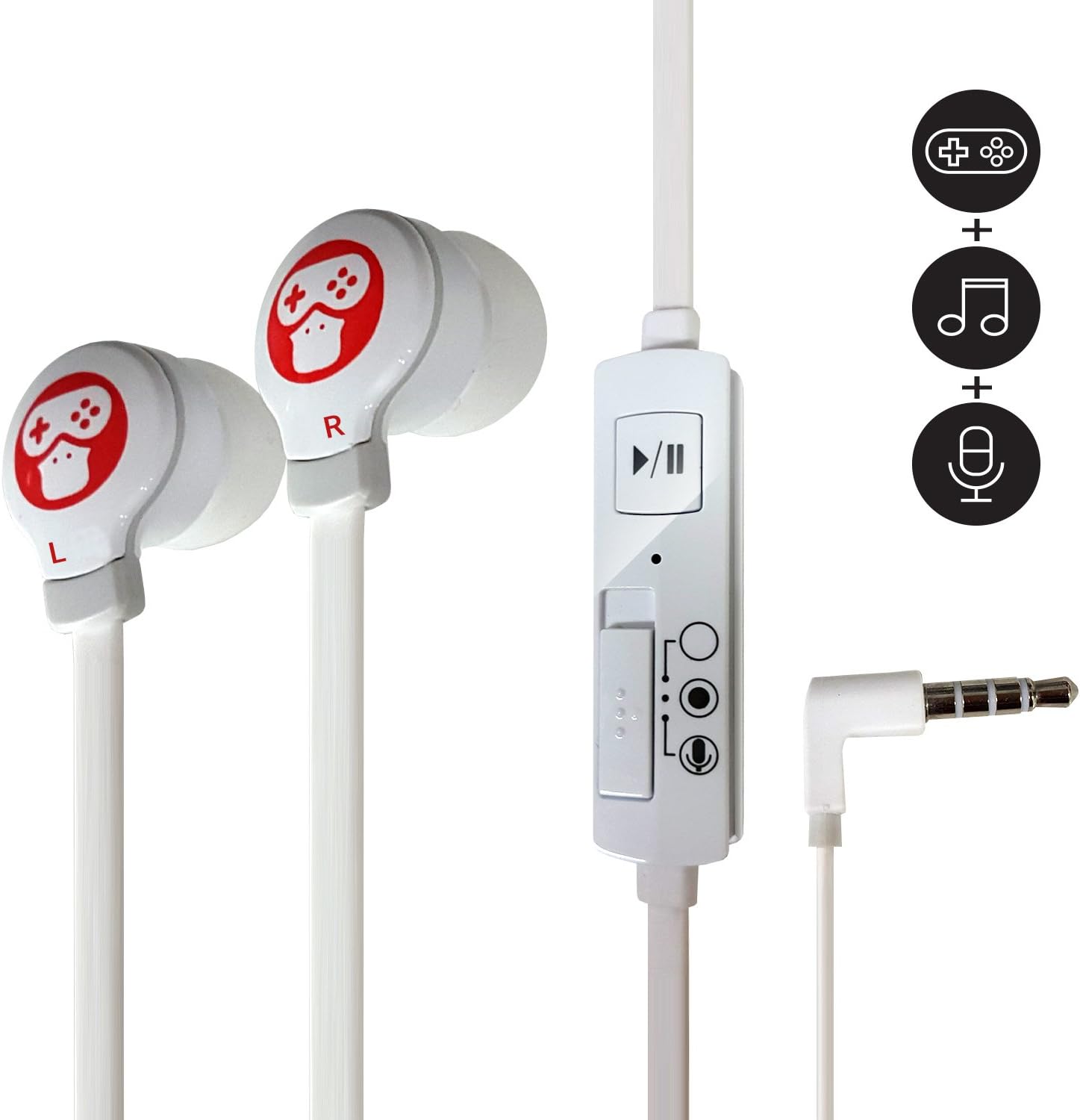 Mobizen Noise Cancelling Headphones in Ear Earphones - World's First Voice and Internal Sound Recording Feature with Microphone for Kids and Adults Alike, for Android Cell Phones and Tablets Only