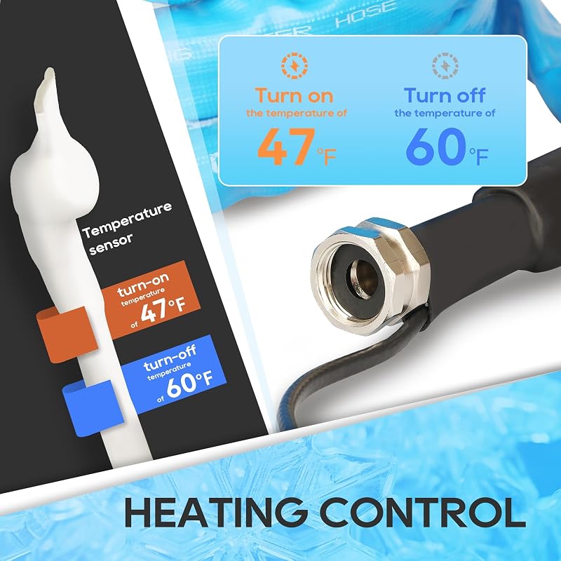RVGUARD Heated Water Hose 25FT, -20 ℉ Freeze Protection for RV/Home/Garden image 3