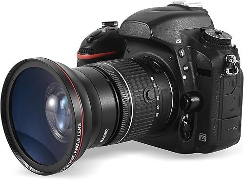 Miniatura 3 de 0.43x Optura HD Profesional HD Lente Gran Angular con Macro Porción, Tamaño (2.283 in), para Canon EOS 70D 77D 80D 90D Rebel T8i T7 T7i T6i T6s T6