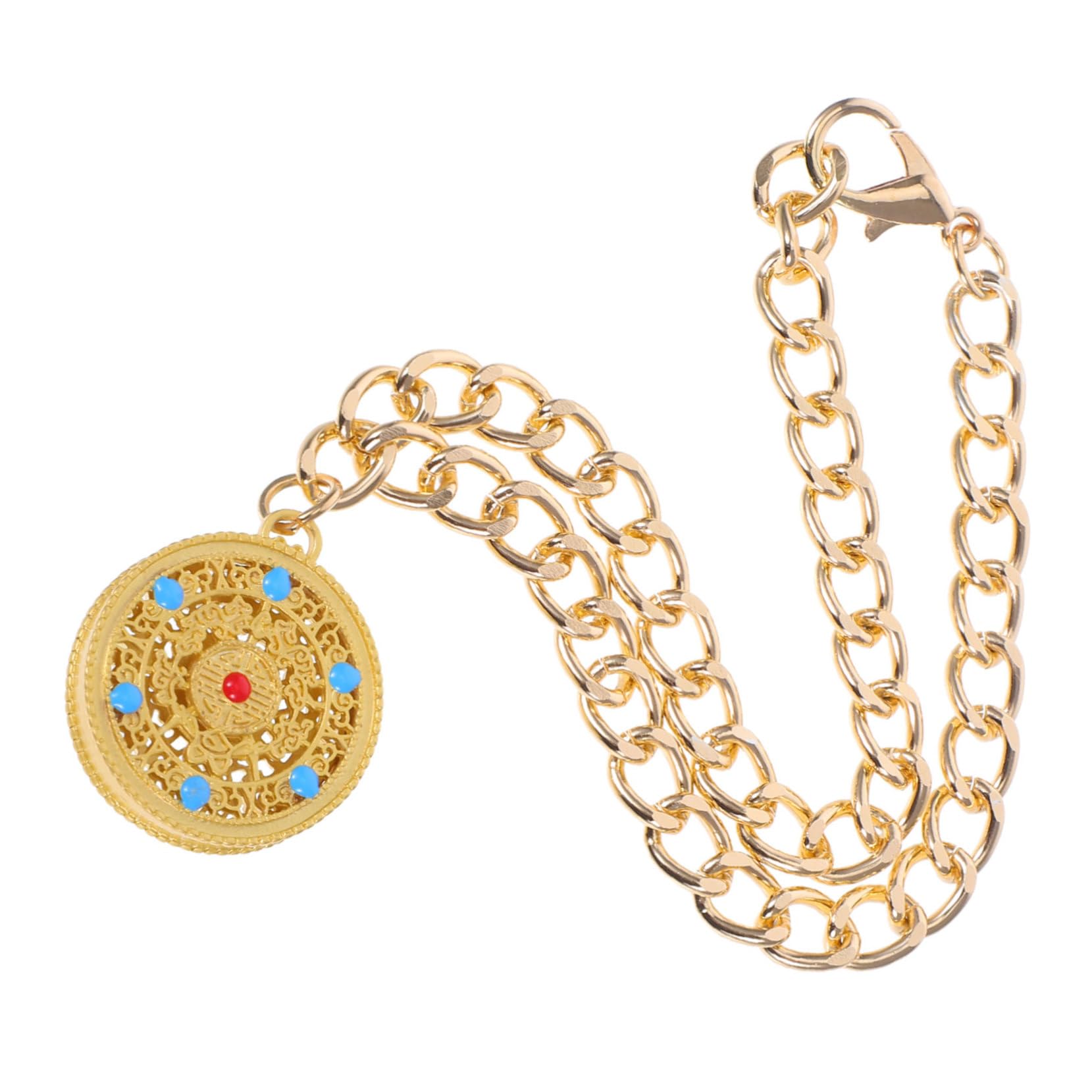 BESPORTBLE Pet Necklace Metal Lock Charm Chinese Jewelry Vintage Style Adjustable Length Stylish Pet Accessory