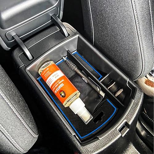 Miniatura 17 de TACORBO - Organizador de consola central compatible con KIA Soul 2020 2021 2022 2023 2024 2025 accesorios reposabrazos guantera almacenamiento Rojo