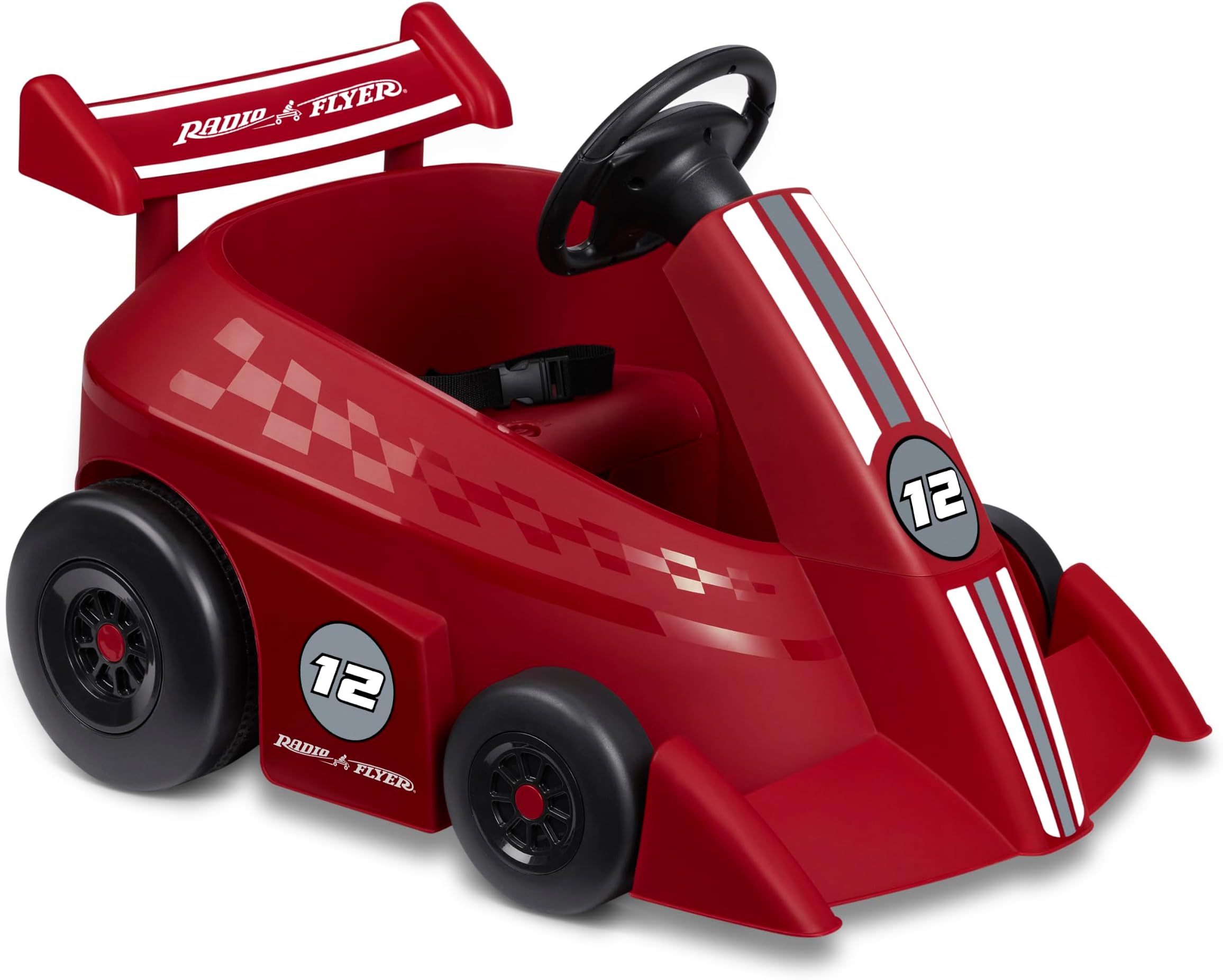 Radio Flyer Grow with Me Racer, for Kids Age 1.5-4, Red, Large