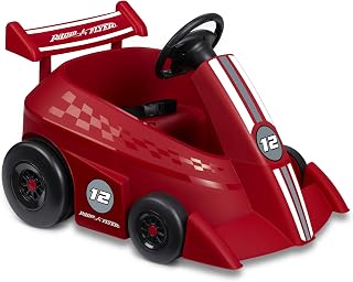 Grow with Me Racer, para niños de 1,5 a 4 años, rojo, grande | Paseo en juguetes para niños pequeños y niños, batería y control remoto en juguetes, dirección para padres, dirección fácil