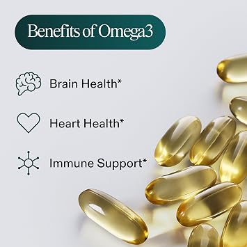 AG1 Omega 3 Fish Oil 2000mg EPA & DHA Supplement from Wild-Caught Fish | Athletic Greens Supplement, Supports Heart, Brain & Joint Health, Keto Friendly, Intermittent Fasting Friendly, 90 Capsules