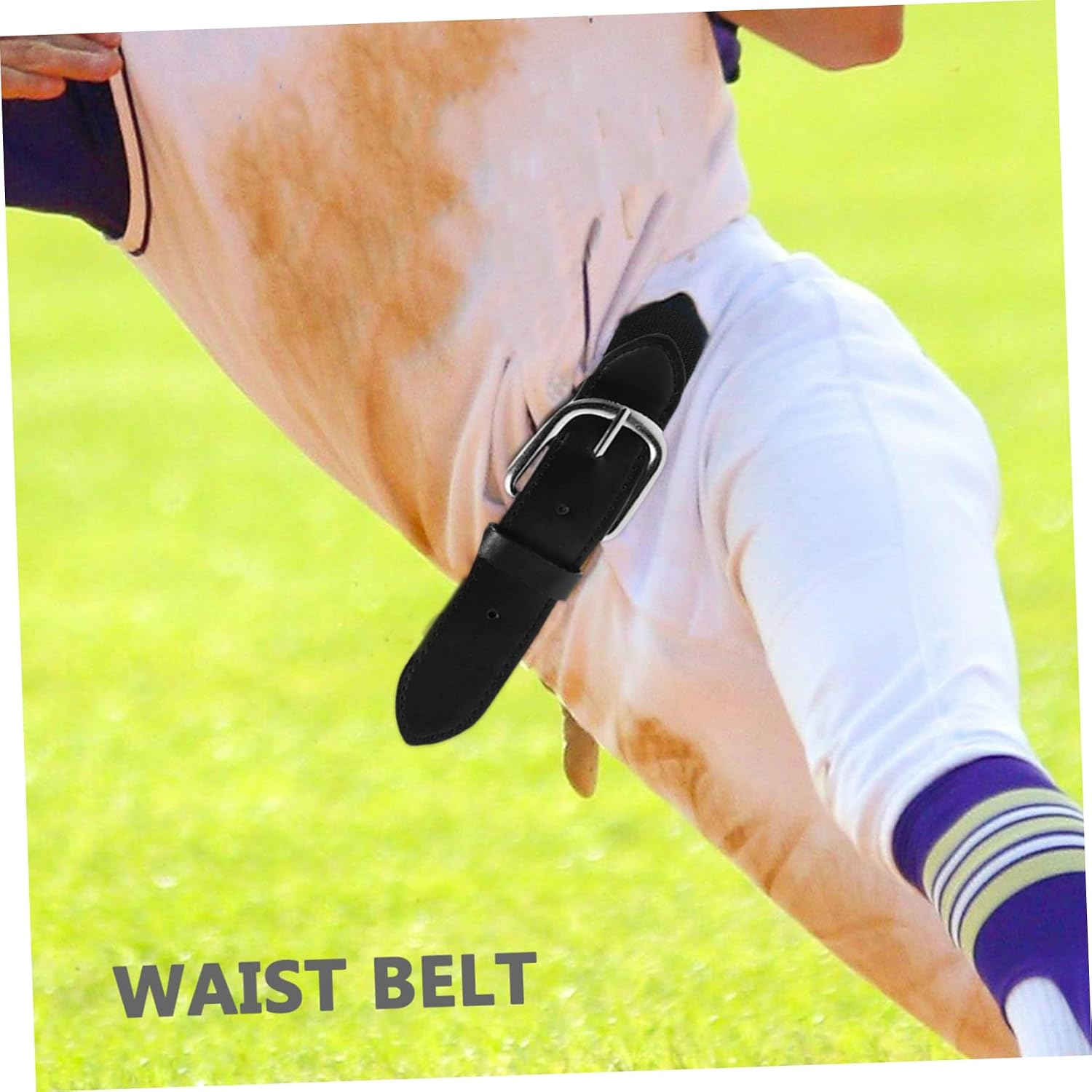 Baluue Elastic Softball Belt Baseball Blue Youth Belt Adjustable Belts Orange School Ratchet Belt Boys Elastic