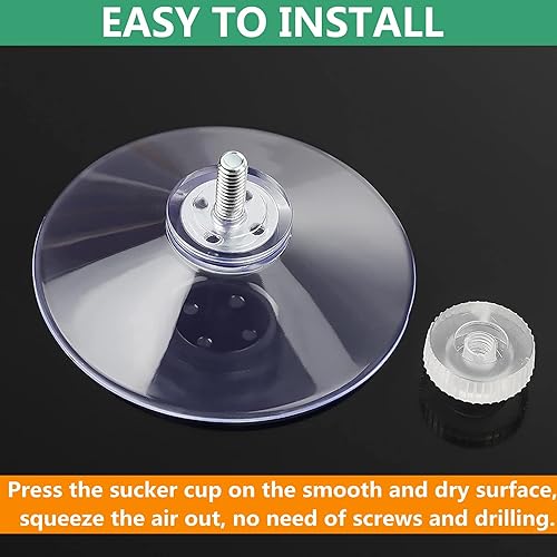 Miniatura 4 de vilihkc 10 piezas de ventosa para ganchos de vidrio, soporte de plástico multiusos transparente para oficina, baño, cocina, ganchos fáciles de