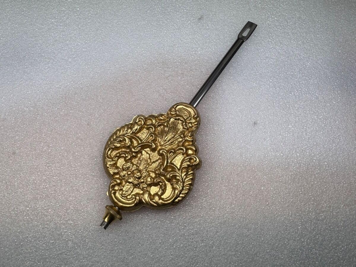 Replacement Part for Kitchen Clock Pendulum Antique Reproduction Flower Design DIY Clock Assembly Kit – Build Repair with Durable Parts and Precision Tools