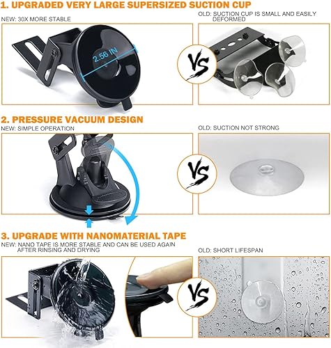 Miniatura 6 de Xprite Barra de luz estroboscópica doble con asesor de tráfico de emergencia, visera interior para parabrisas de cubierta, barras de luz