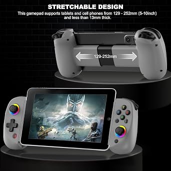 arVin Gamepad Controller for iPad/iPad Mini/iPad Air/Samsung Galaxy Tab/Huawei MatePad/Yoga Tab/iPhone 15/14/Android Phone/PC/Switch/PS4 -Play Xbox Cloud Gaming/PS Remote Play/Steam Link/Call of Duty