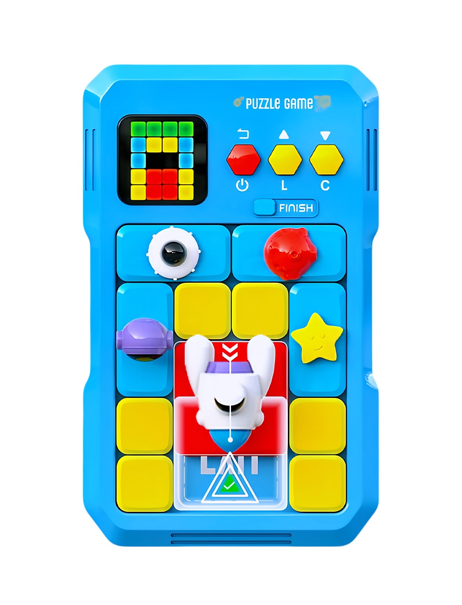CZT 3D Smart Huarong Road Juego de Escape Laberinto y Rompecabezas Electrónico para Niños Juego Padres e Hijos Bloques de Construcción Digitales Regalo de Cumpleaños/Festividades Apto para Ocio