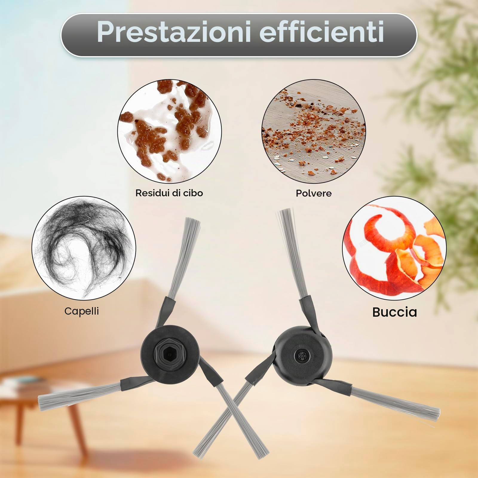(24 pezzi) Parti di ricambio per aspirapolvere Mova Z50 Ultra, Z5 Z5 Pro Ultra, 1 spazzola a rullo, 1 mocio a cingoli, 7 filtri HEPA, 7 sacchetti raccoglipolvere, 8 spazzole laterali, kit di accessori