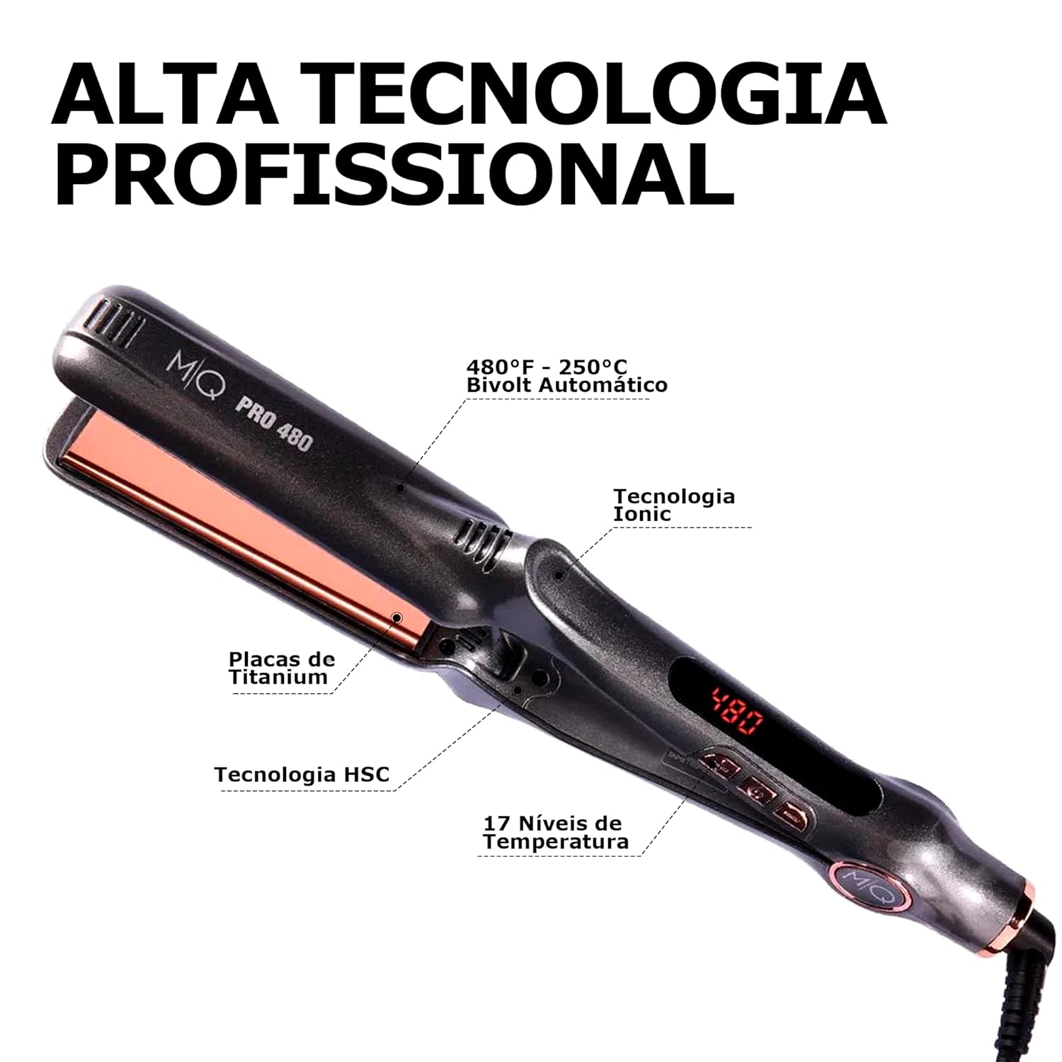 MQ Professional – Chapinha Titânio Profissional 480°F – Bivolt em promoção! Veja a oferta e mais achadinhos de Cabelos 5 Hoje é o melhor dia para comprar MQ Professional – Chapinha Titânio Profissional 480°F – Bivolt com aquele preço maroto! Promoção! Aproveite a oferta! 5
