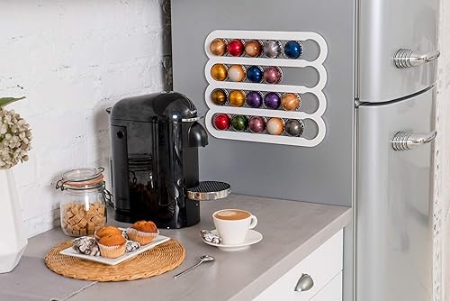 Miniatura 22 de Demi's Home Soporte magnético para cápsulas de café Nespresso Vertuo - Adecuado para ser montado en el refrigerador (negro) Negro