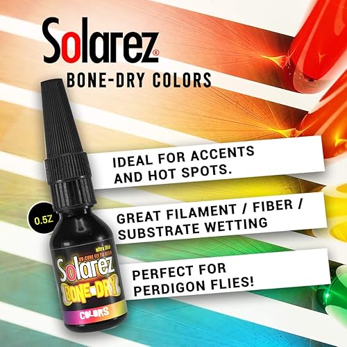 Miniatura 4 de SOLAREZ UV Fly Tie Color 5 Gram Bottle with Brush Cap