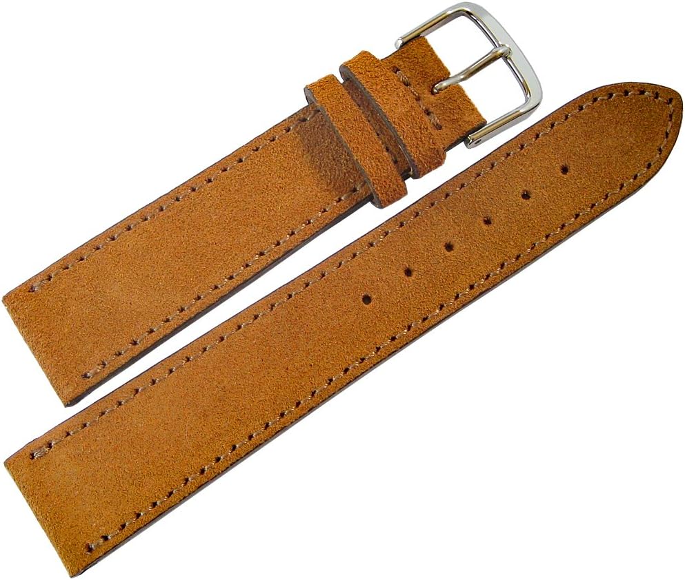 Fluco 20mm Saddle Suede Leather Watch Strap
