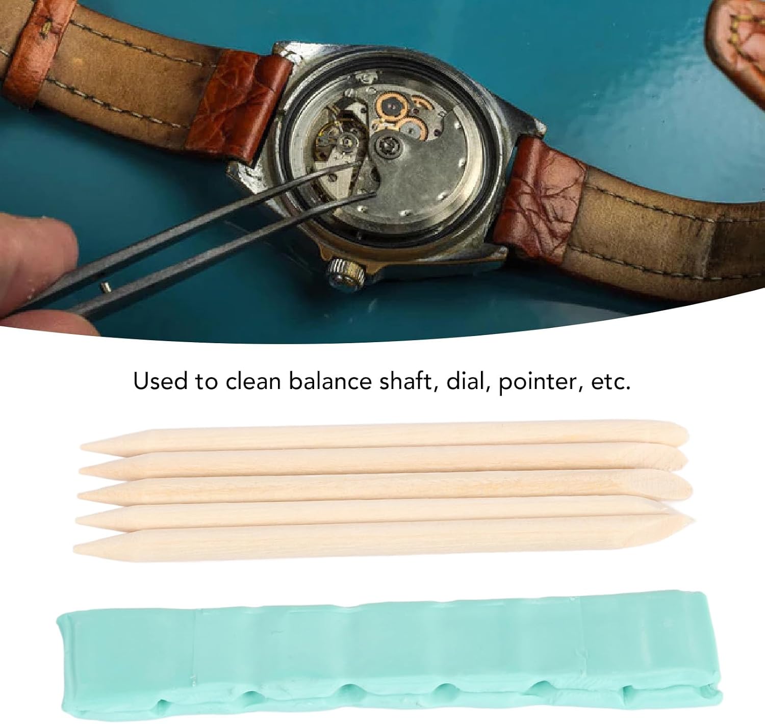 Watch Cleaning Putty, for Watch Work Tree Bridge Ring Watchmaker Tool, Watch Cleaning Compound for Wheel Pivot Hand Watch Cleaning Repair Tool, Cleaning Aid