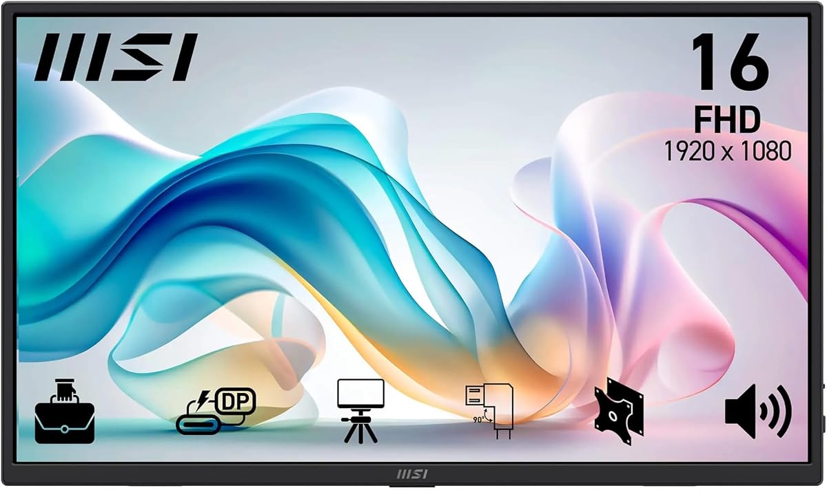 MSI Pro MP165A E6 Monitor portátil de 15