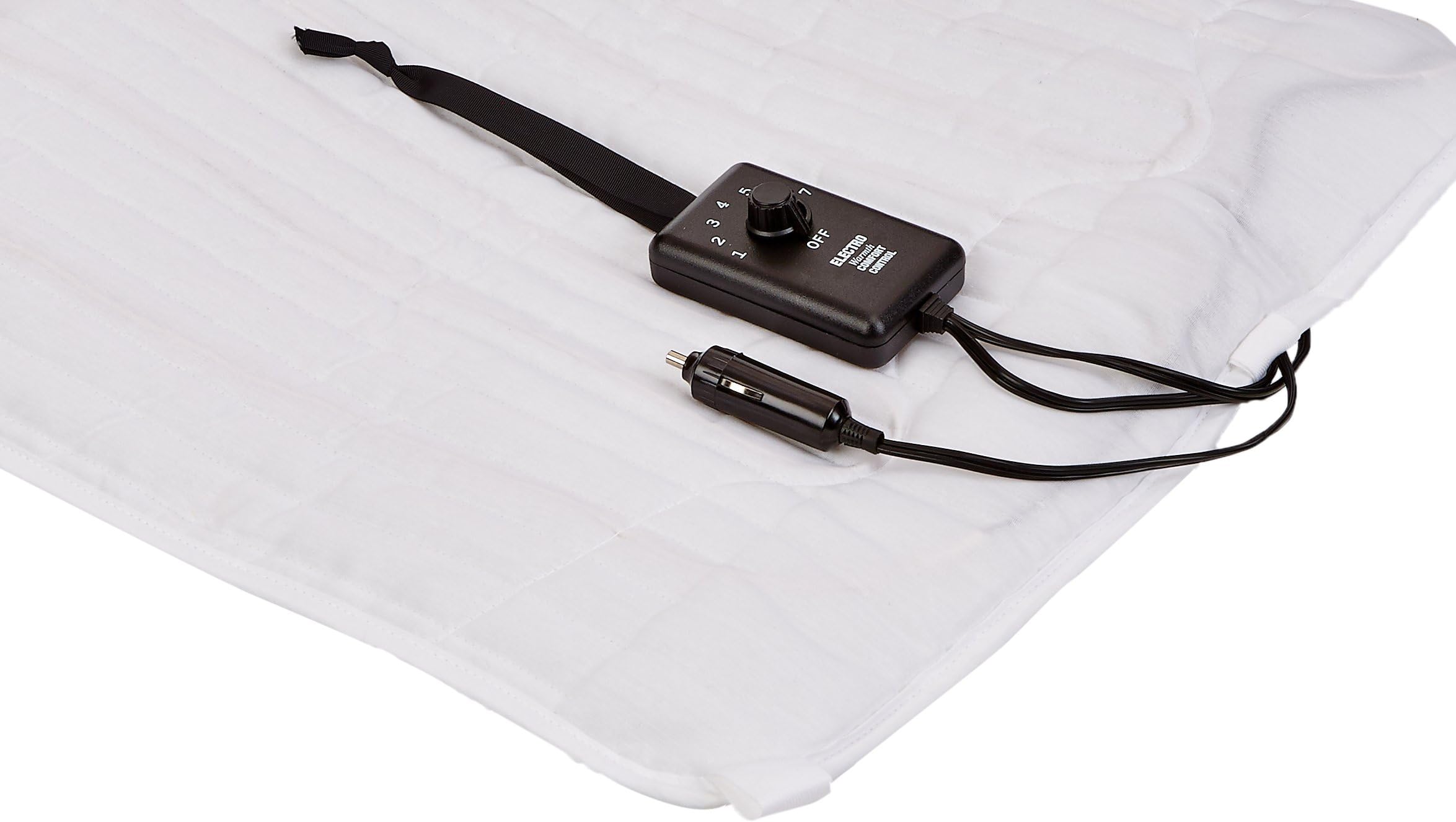 Twin, Heated Mattress Pad, Non-Fitted, Size 36 x 60, Model# T36 12V Used in Trucks, RVs, Campers, White