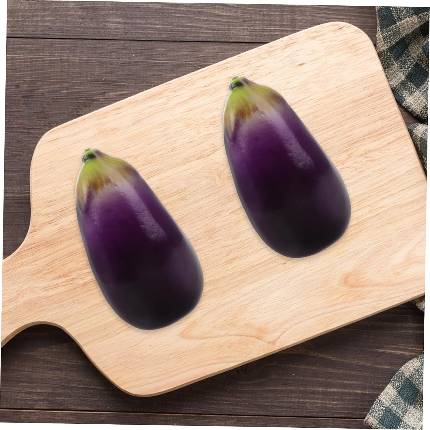 Tiny Eggplant Props Realistic Vegetable Models for Decor Kitchen Party Photography Early Education