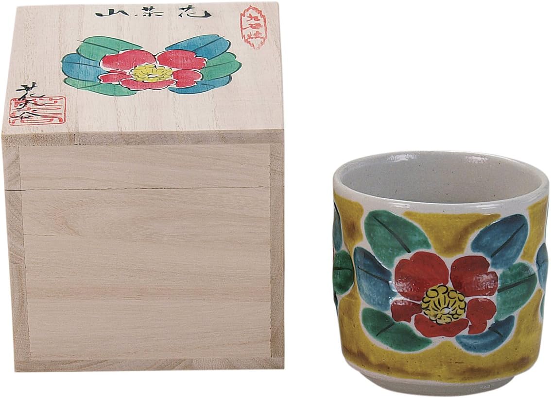 九谷焼 Like by 色iro perfect-fitting R (Paulownia Box, 50-Pack) Yoshida having 山茶花 N39 – 03