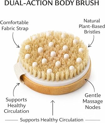 Eco-Friendly Bamboo Personal Care Set Body Massager, Hair & Face Care Tools, Toothbrush, Reusable Cotton Pads & Storage Bags Sustainable Zero-Waste Gift for Women & Men