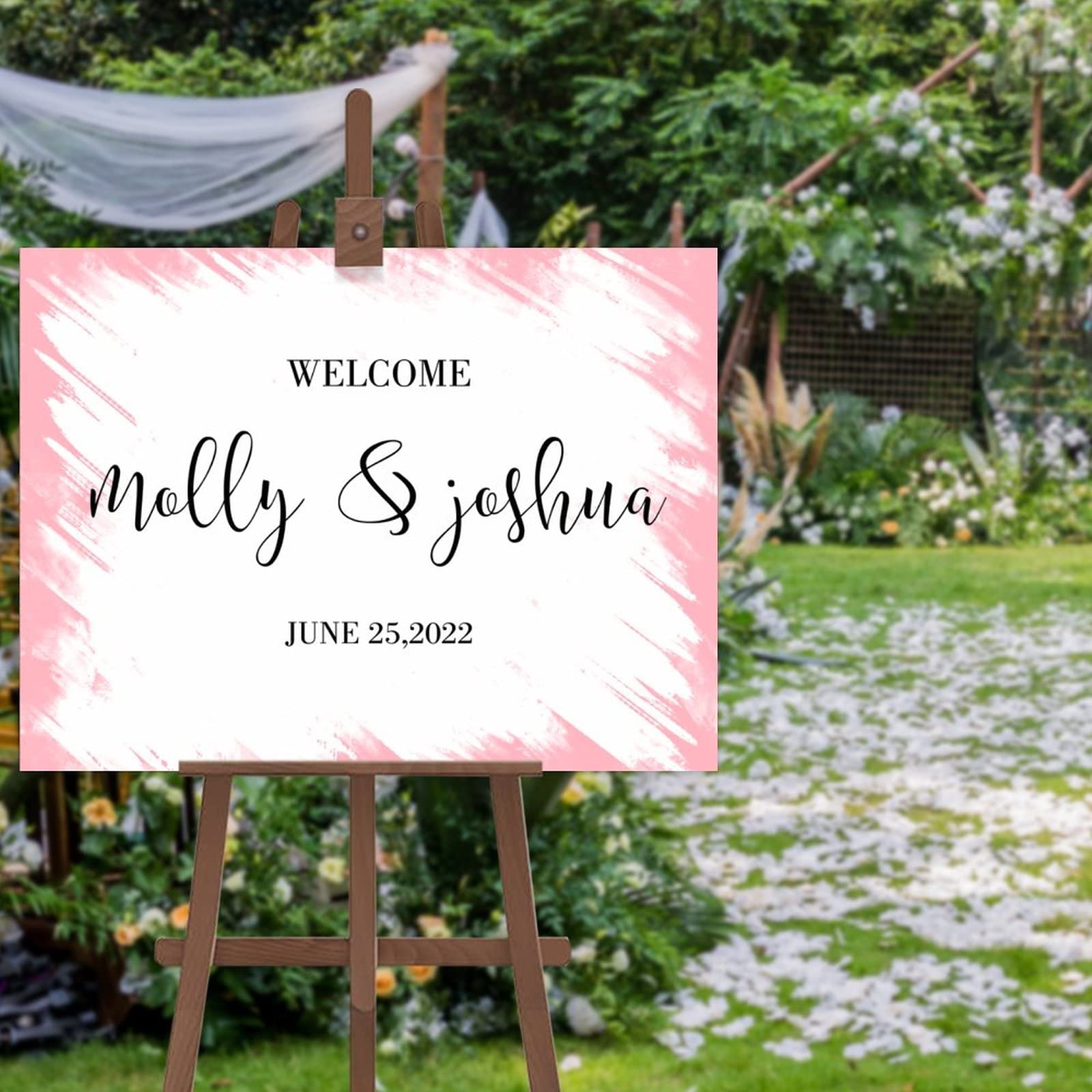 Panneau de bienvenue de mariage pour une décoration de cérémonie