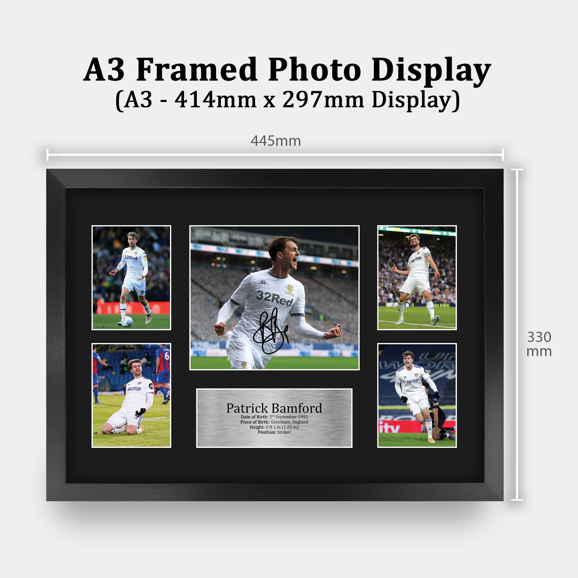 HWC Trading FR A3 Patrick Bamford Leeds United Printed Memorabilia Signed Autograph Photograph Display for Football Fans and Supporters - Image 2