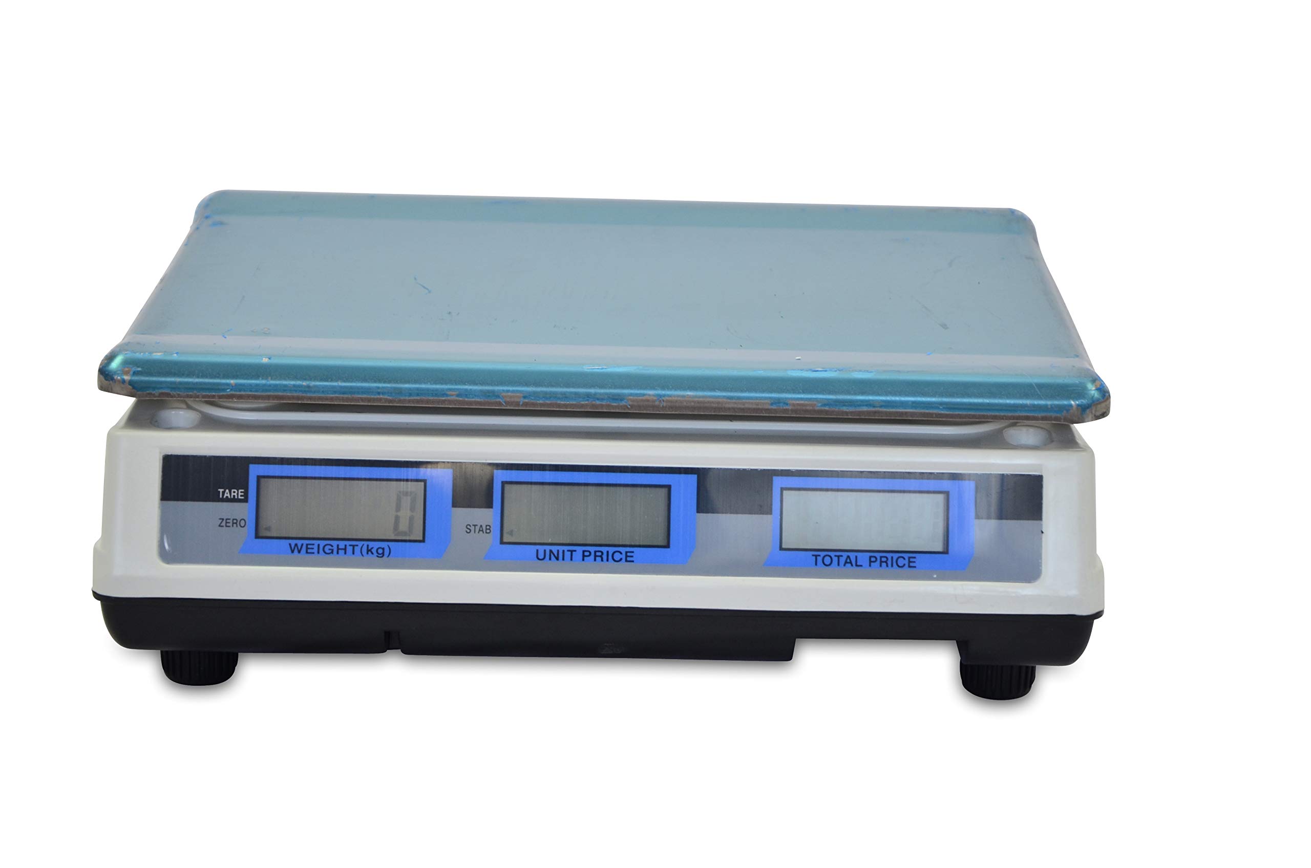 Bascula Comercial 40kg/2g, Plataforma de Acero Inoxidable 33x24cm, Batería Interna Recargable con 40 Horas de Autonomía, Balanza Digital Profesional Para Hostelería, Bollería, Frutería