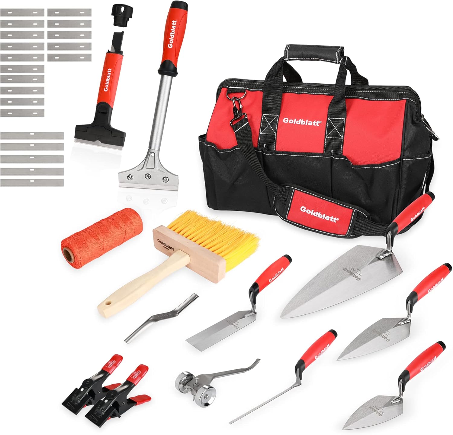 Goldblatt 2 Pieces Razor Blade Scraper with 20piece Blades, Goldblatt