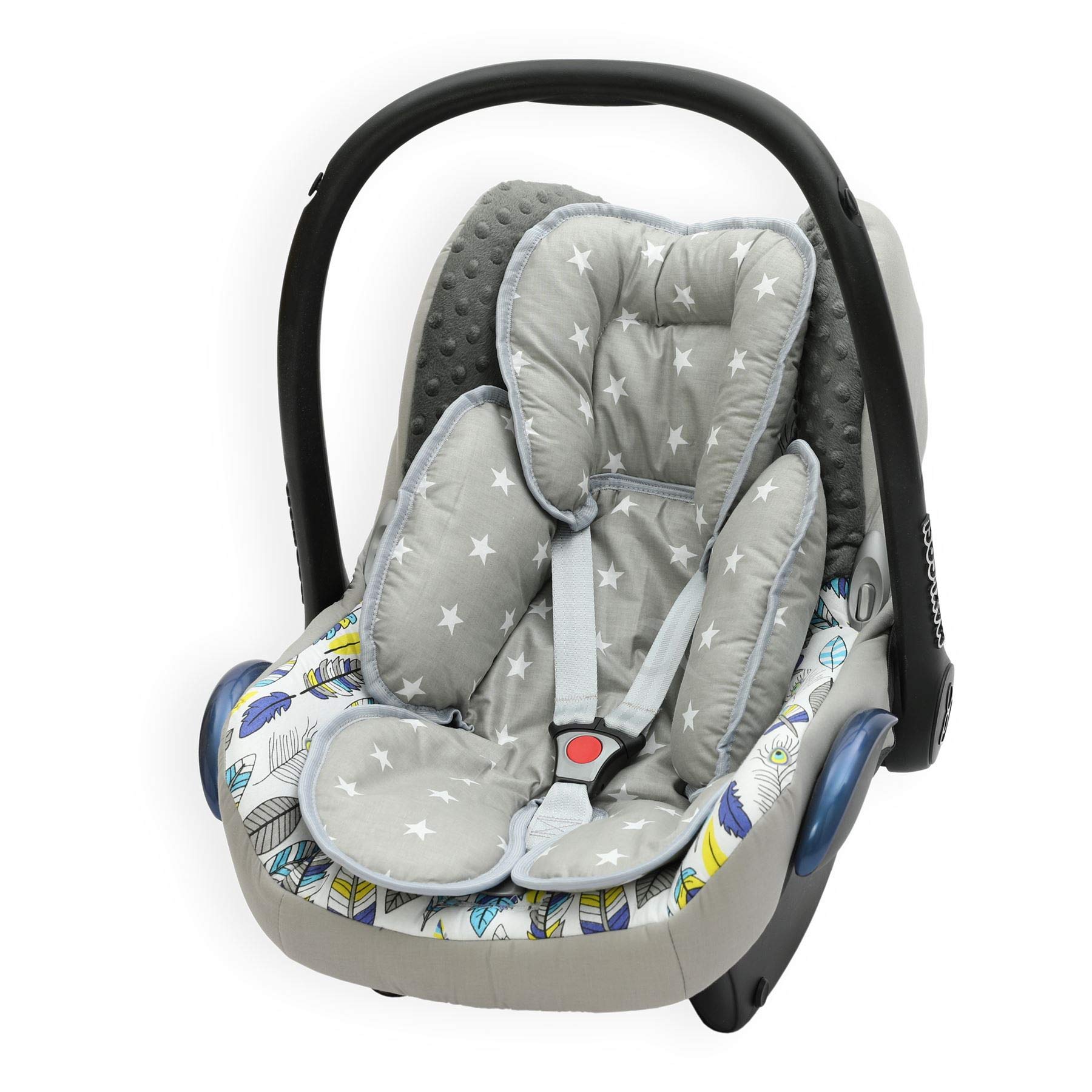 OLOBABY Total Body Support Infant Snuzzler Reducer Head and Body Support Anti Allergic Cotton (Charcoal) — view 2