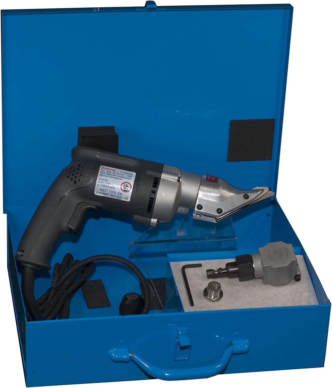 Kett Tool Company KIT #210 Double-Cut Shear Kit, KD-400 Shear, Nibbler Attachment & Case