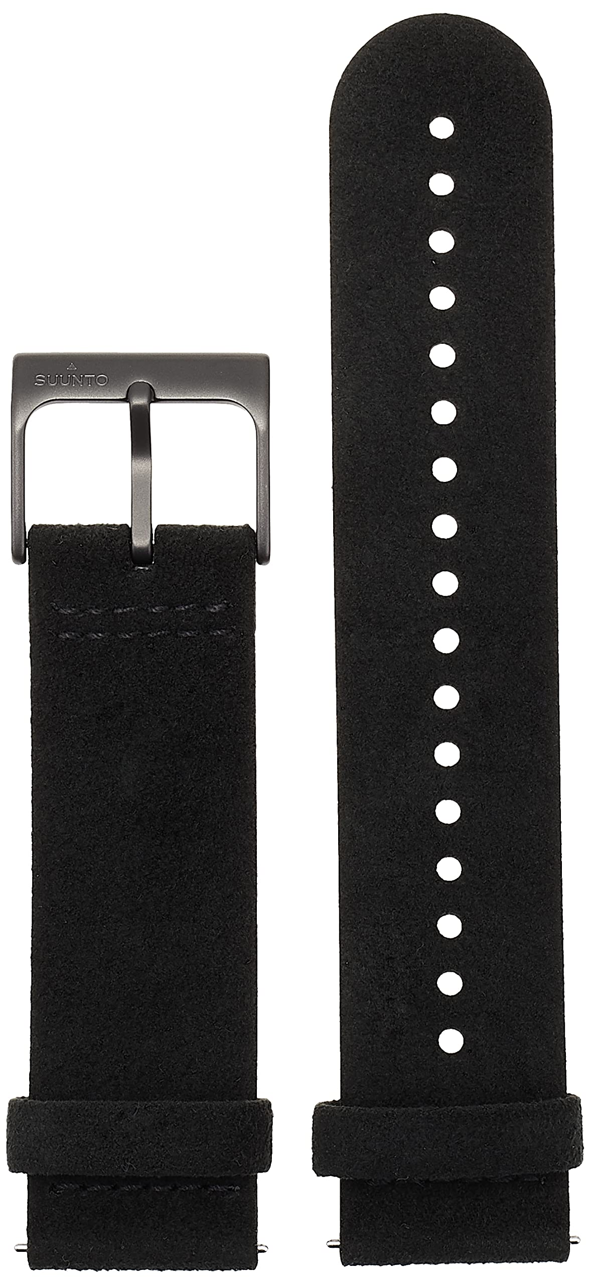 スント(SUUNTO) 交換用バンド ストラップ 22MM アーバンファイブ(URBAN 5) SUUNTO 9 PERK PRO/9 PEAK/5 PEAK 対応 ALL BLACK マイクロファイバー M