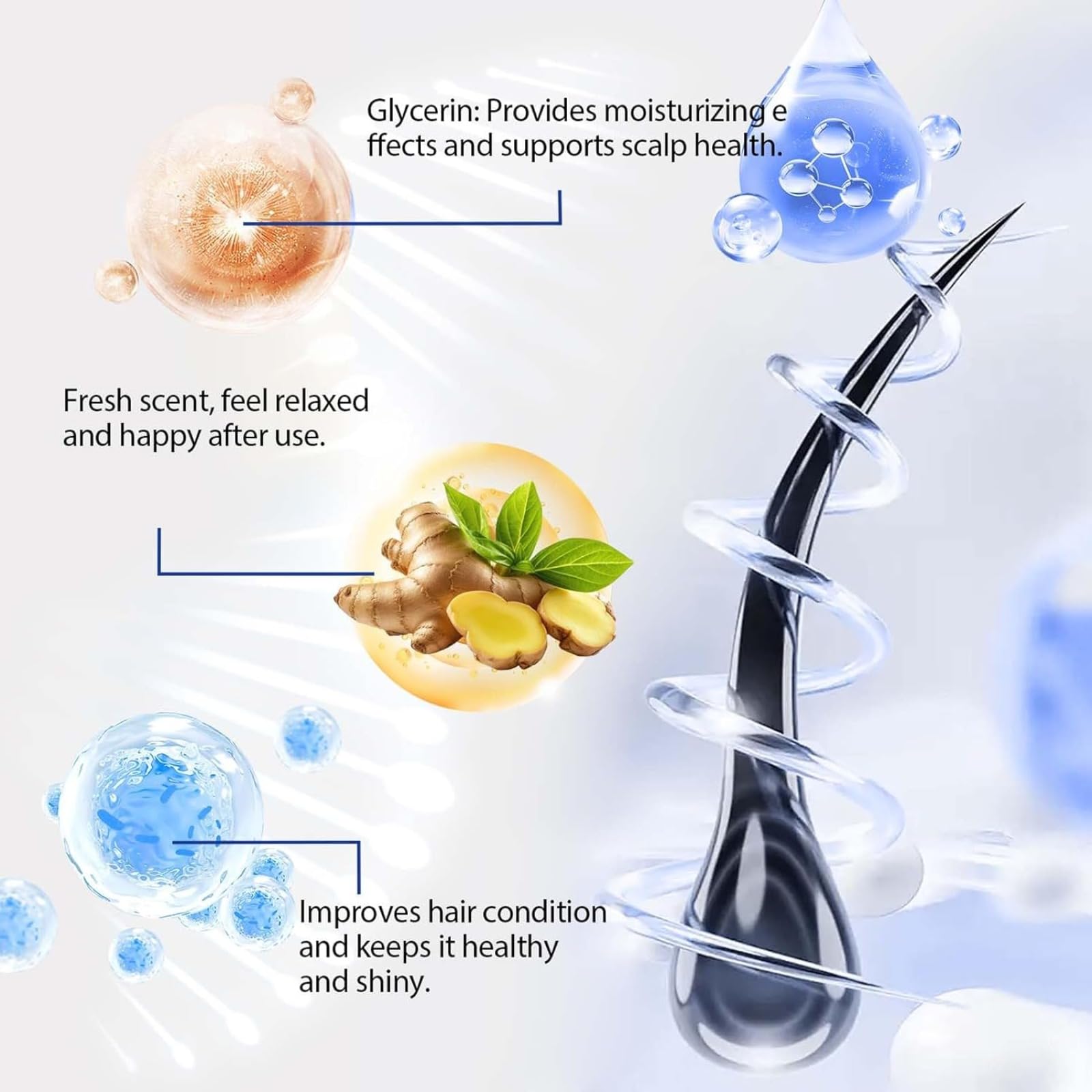 Seapuari Scalp Serum – Contro La Caduta, Volume E Radici Rafforzate. Mantiene Il Cuoio Capelluto Pulito. Ideale Per Uso Quotidiano Su Capelli Fragili (Uomo/Donna) (4 PCS)