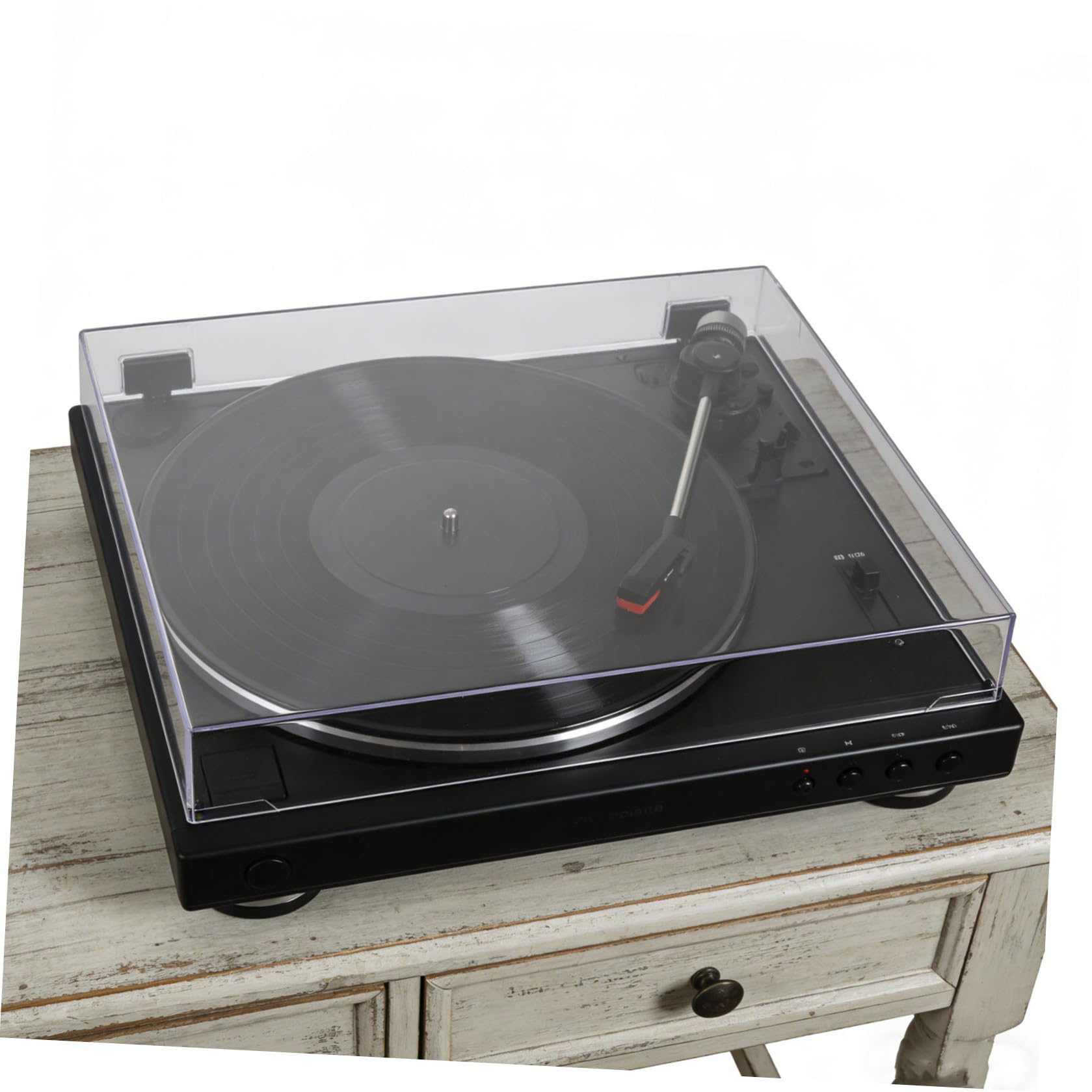 SHINEOFI Couvercle de Protection Transparent en Acrylique pour Platine Vinyle, Design Ajusté Précis et Léger, pour Installations Audio à Domicile