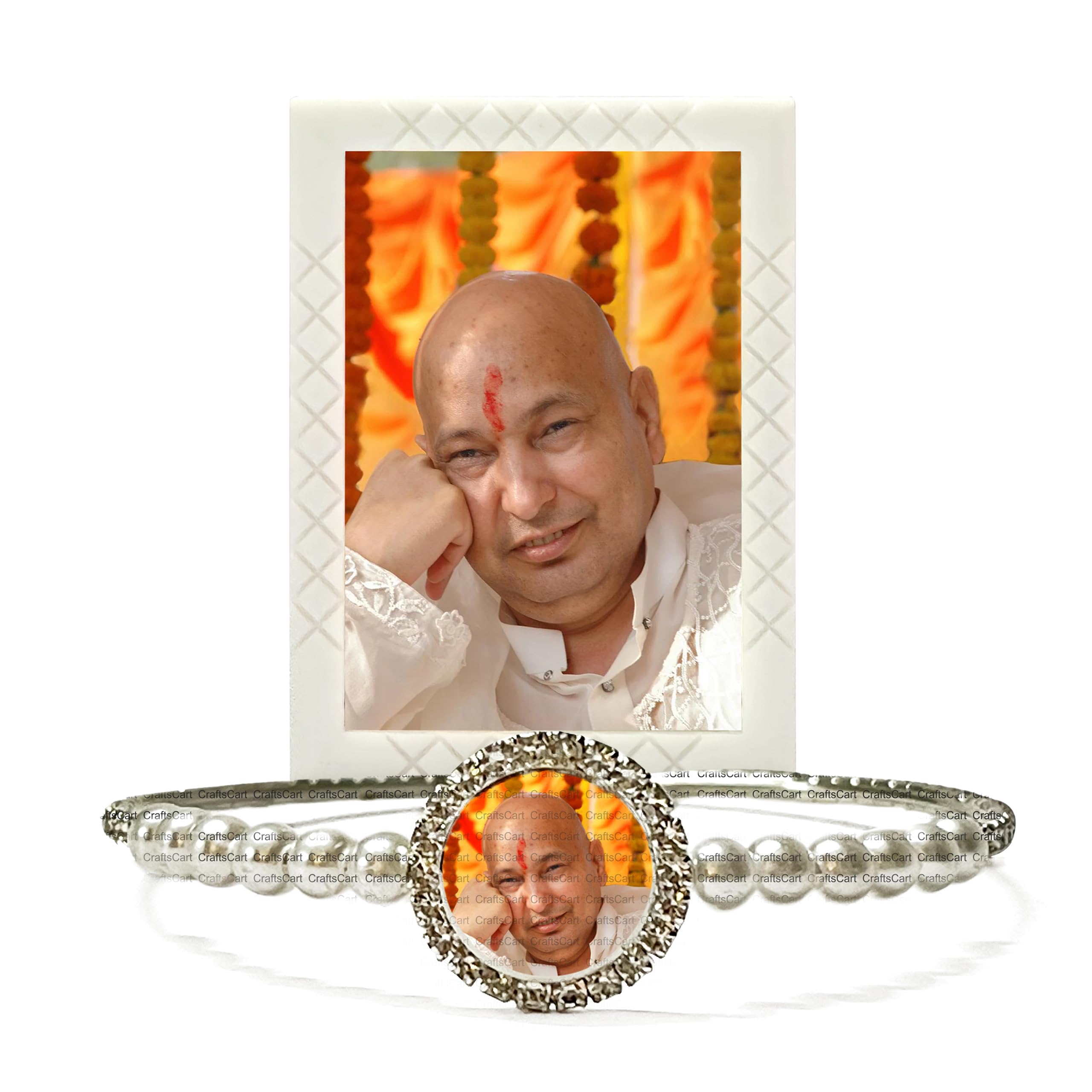 CraftsCart Premium Pearl Jai Guruji Bracelet Kada | Guruji Bracelets |Guru Ji Bracelets | Guruji Swaroop Bracelets | Guruji Blessings Bracelets For Women/Men (2) (B0CRV7P11Y) Amazon Price History, Amazon Price Tracker