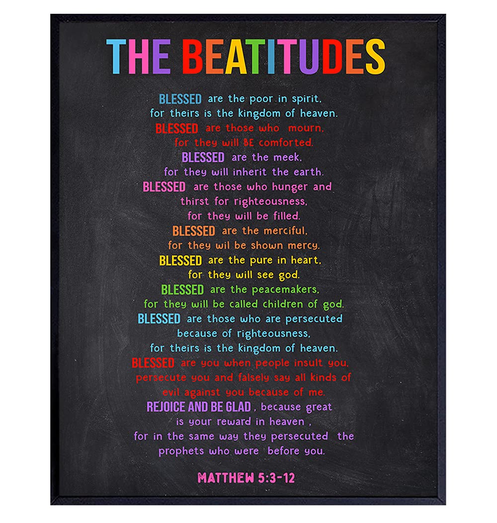 Buy The Beatitudes Wall Art Religious Wall Decor Christian Gifts