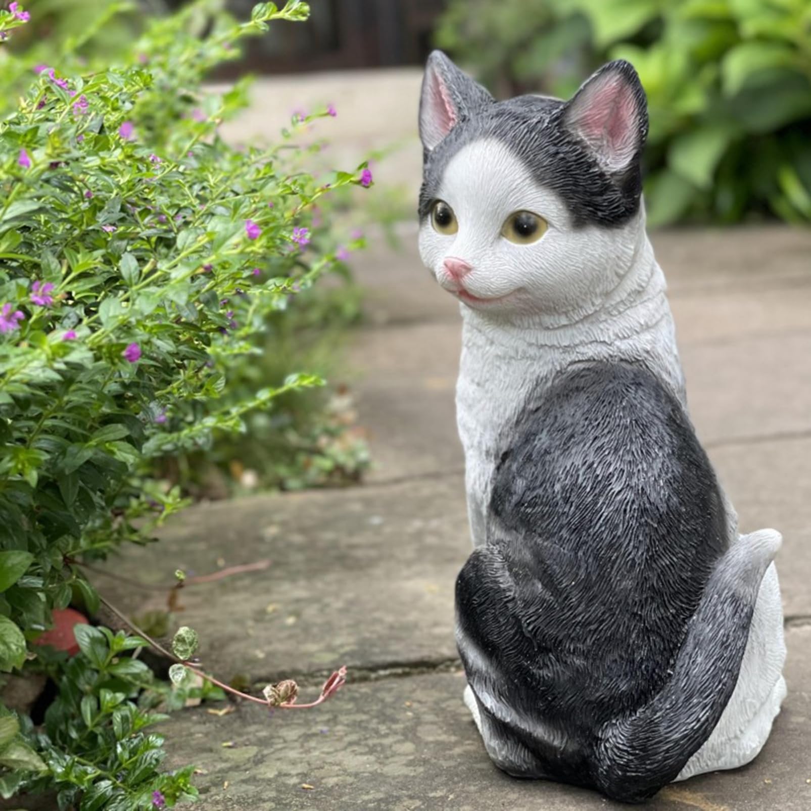 Amazon.co.jp: 猫 ガーデンオーナメント ガーデニング雑貨 庭に置く